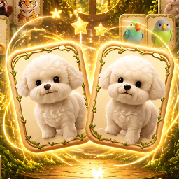 Animal Pair Card Match Logo